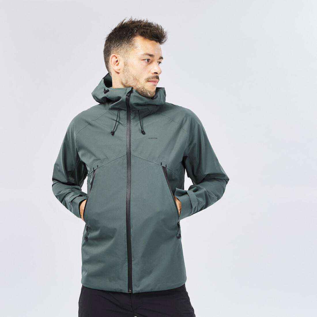 Veste légère imperméable de randonnée - mh500 - homme