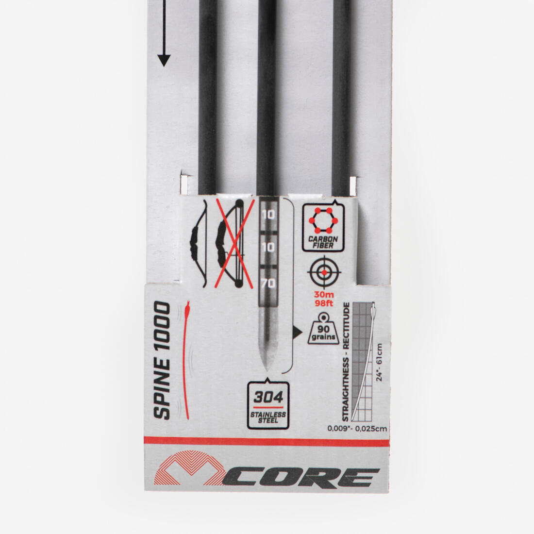 Pack de 3 Flèches Core Jet pour Arc Bois Core Shift