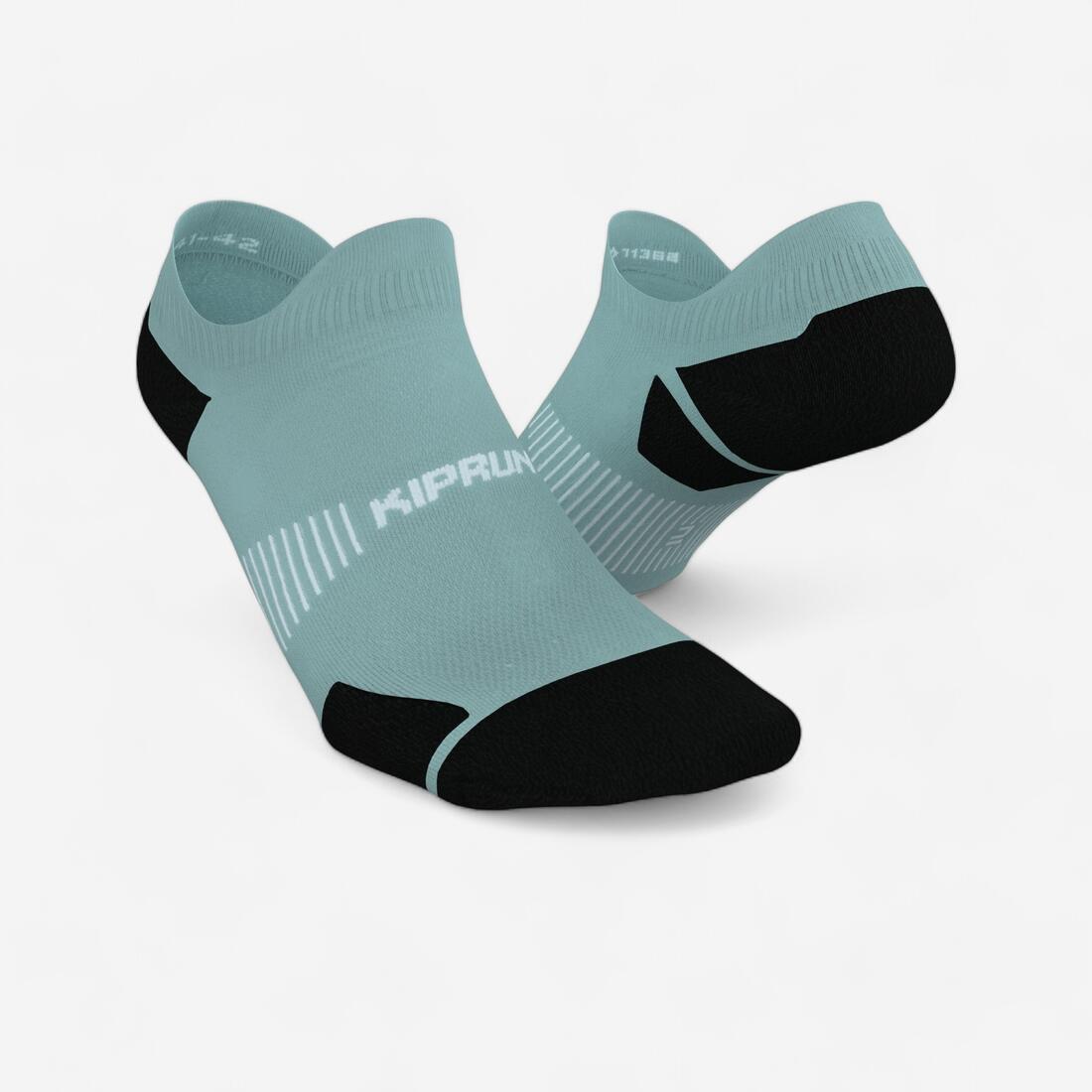CHAUSSETTES DE RUNNING RUN900 FINES INVISIBLES BLEUE