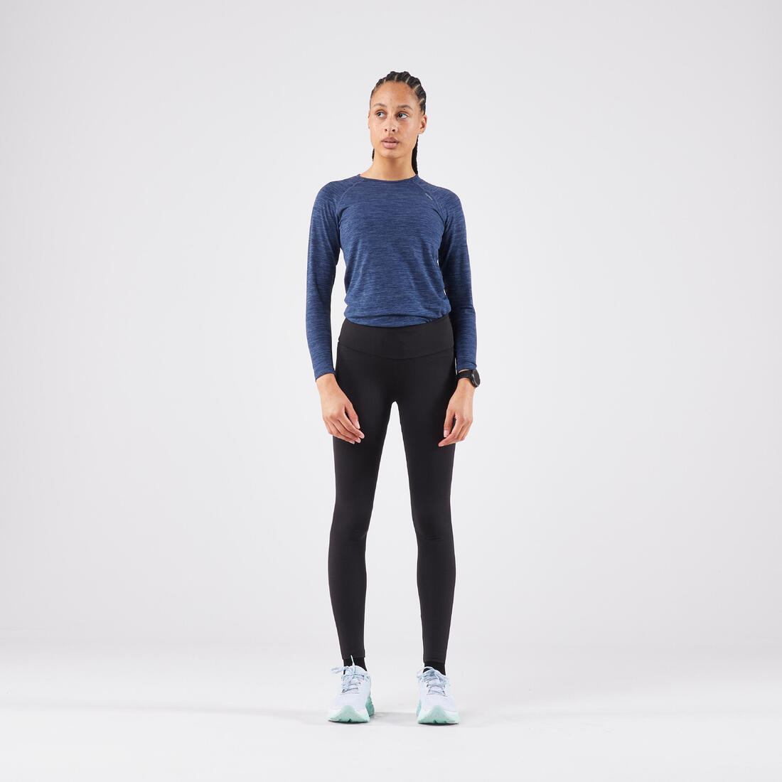 Legging chaud de running Femme, KIPRUN Run 500 Warm