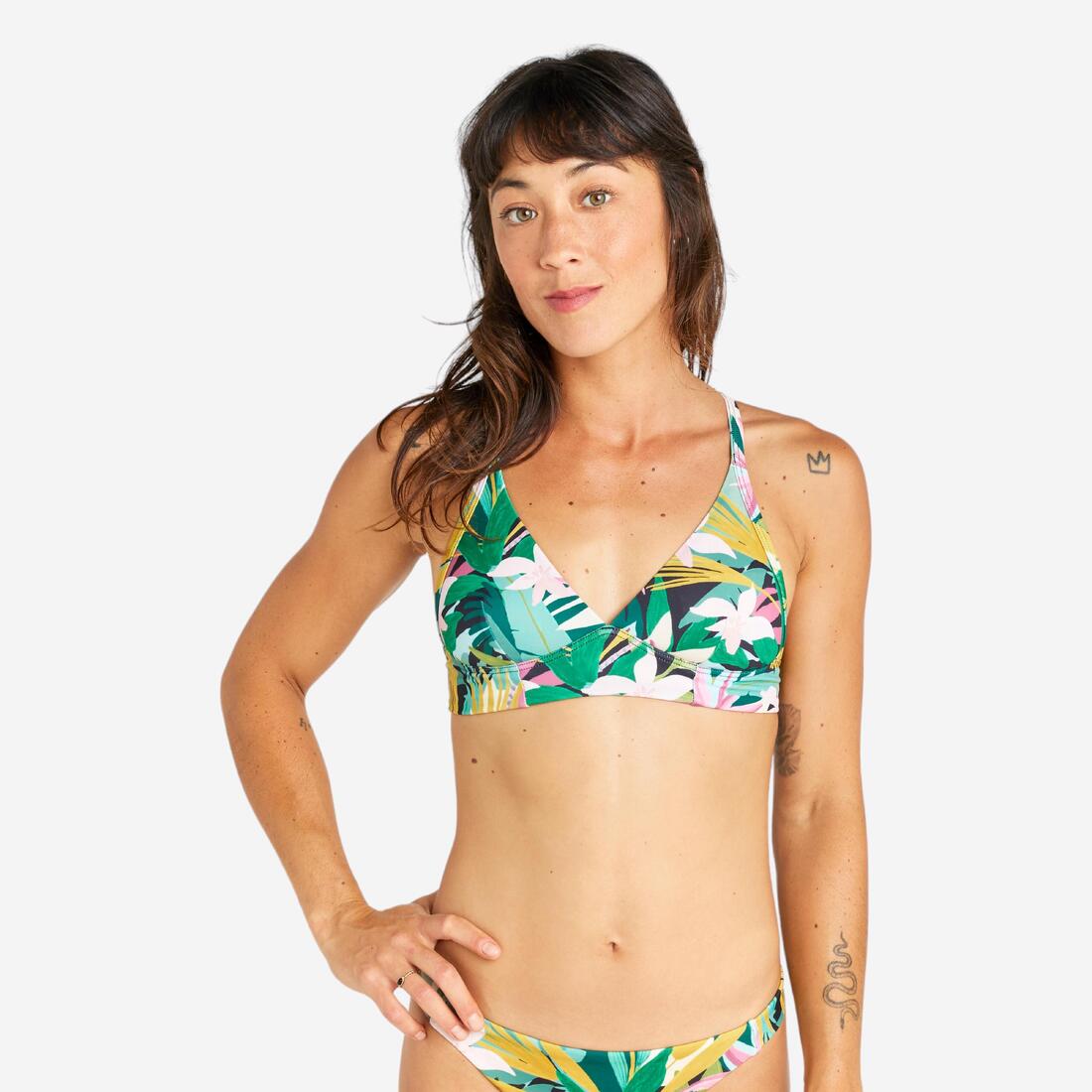 HAUT DE MAILLOT DE BAIN BRASSIÈRE AVEC DOUBLE RÉGLAGE DOS BEA ANAMONES – vert