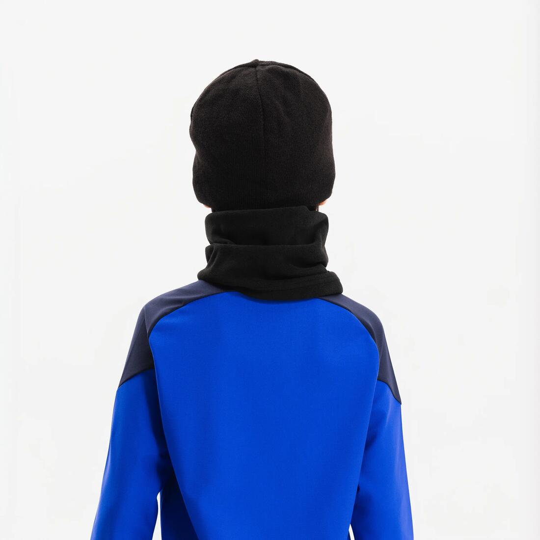 BONNET  FOOTBALL ENFANT KEEPWARM NOIR