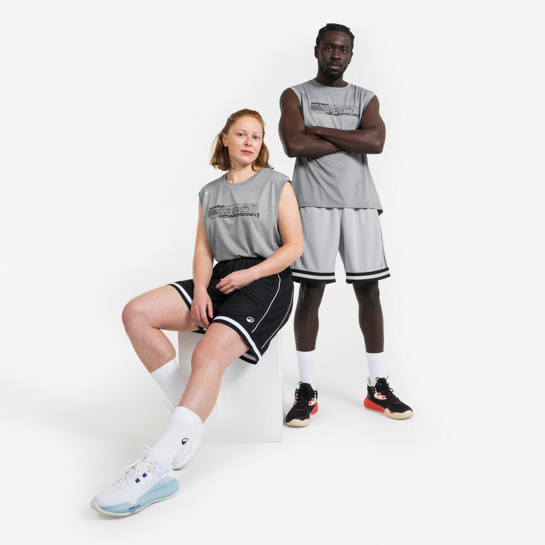 MAILLOT DE BASKETBALL SANS MANCHE HOMME/FEMME - TS500