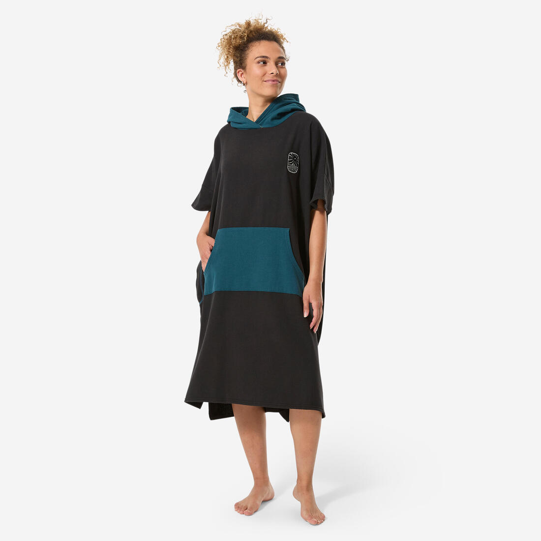Poncho surf Adulte - 500 sable