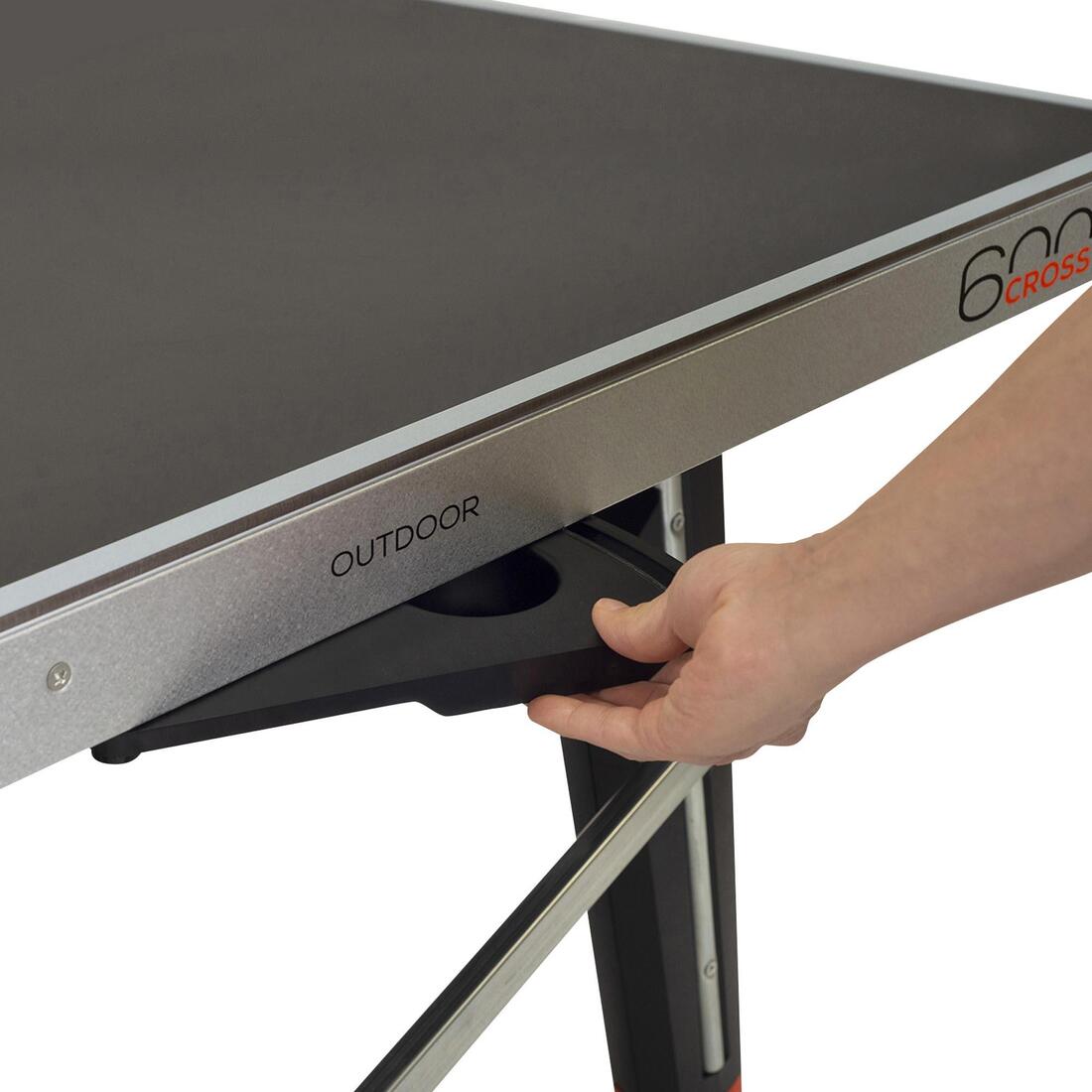 TABLE DE PING PONG EXTÉRIEURE 600X GRISE