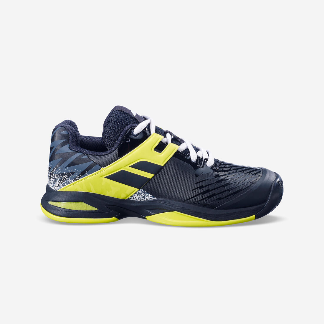 Chaussures de tennis enfant multicourt - Propulse noir jaune