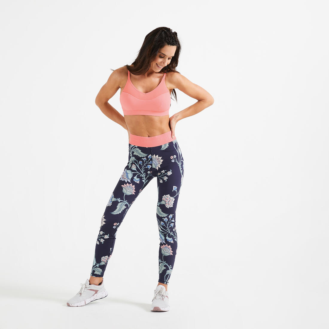 Brassière Fitness maintien léger 140 Rose