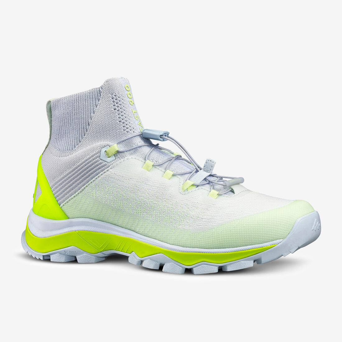 Chaussures ultra légère de randonnée rapide FH 900 femme grise jaune. – jaune neon fluo