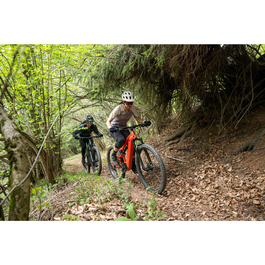 Vélo vtt électrique tout suspendu 29" - e-expl 520 s rouge vif