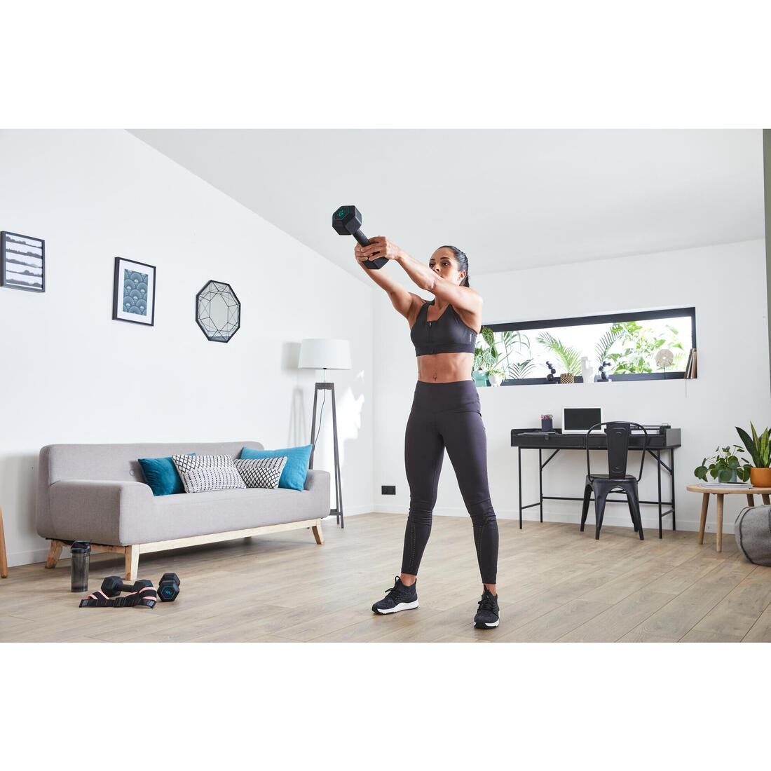 Haltère de cross training et musculation 5 kg, conçue à partir de fonte recyclée