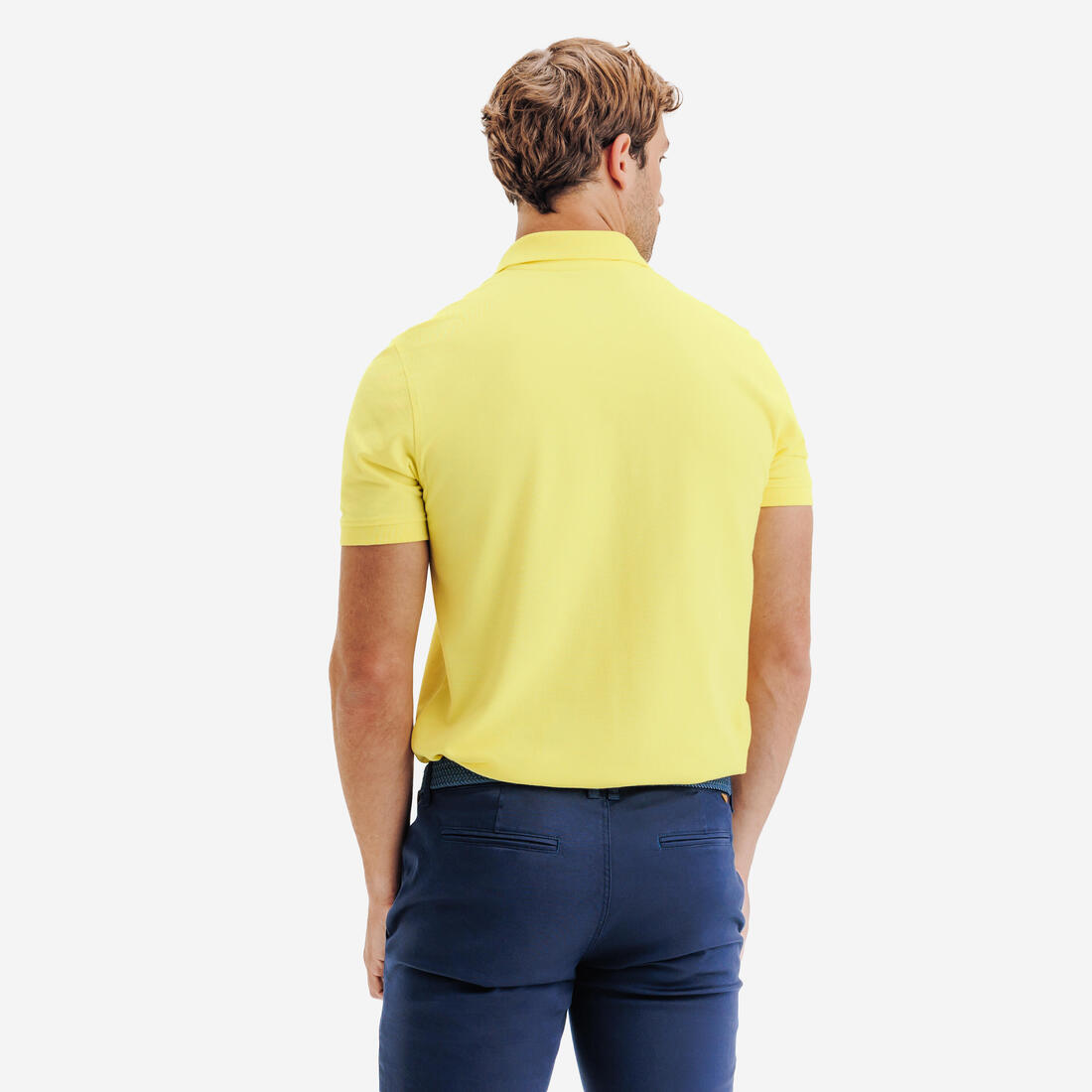 Polo de golf en coton polyester manches courtes homme, MW500