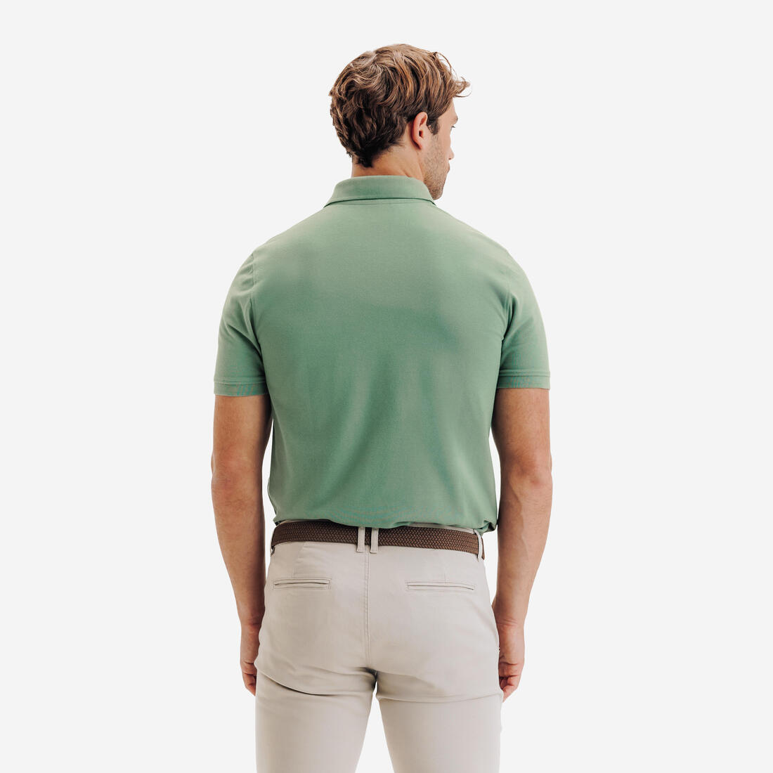 Polo de golf en coton polyester manches courtes homme, MW500
