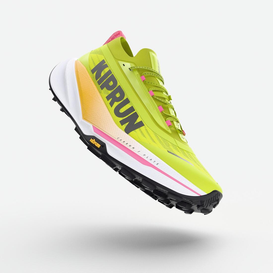Chaussures de running trail plaque carbone homme, Kiprun Kipsummit race