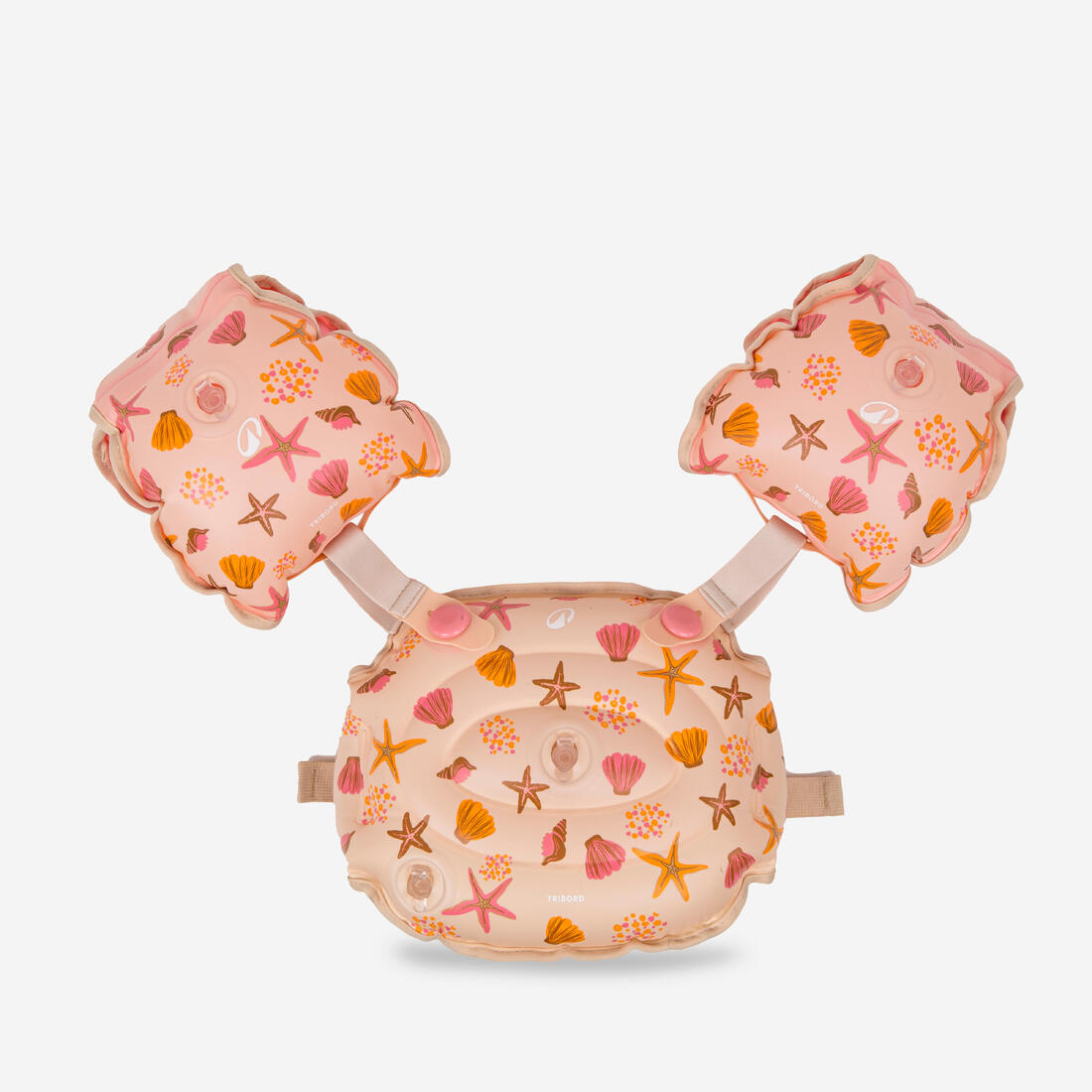 Brassards De Piscine Evolutif Enfant - Tiswim print savane – beige crème