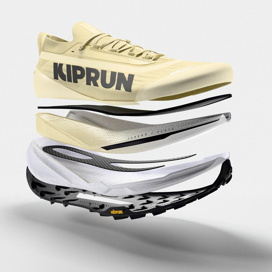Chaussures de running trail plaque carbone homme, Kiprun Kipsummit race