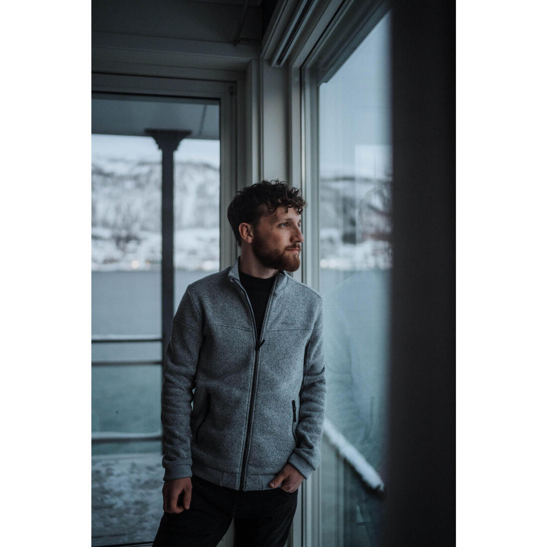 Polaire chaude de randonnée homme, NH100