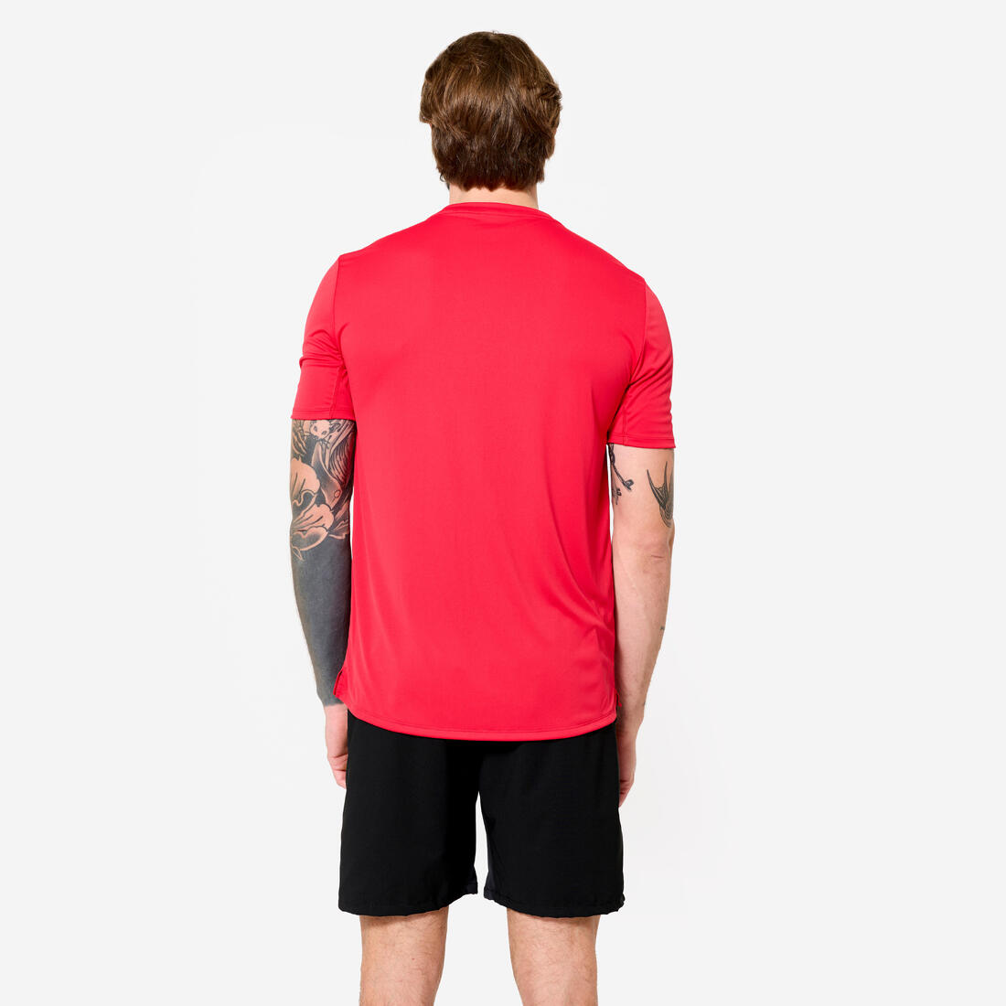 T-shirt de fitness manches courtes respirant col rond homme