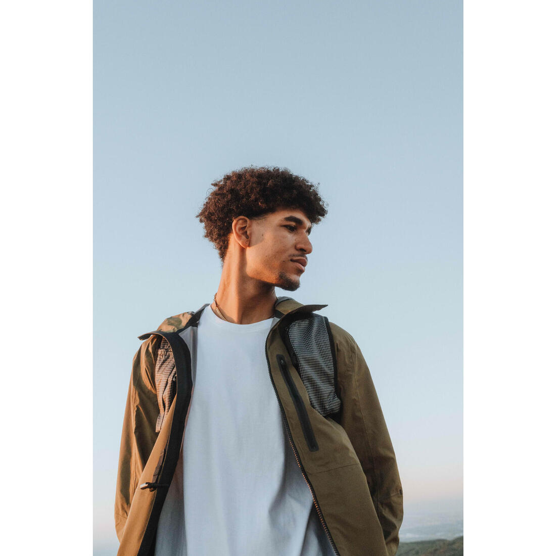 Veste légère et imperméable de randonnée  homme, MH500 Light
