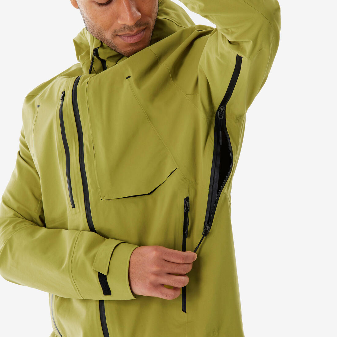 Veste de randonnée imperméable et légère homme, MH900