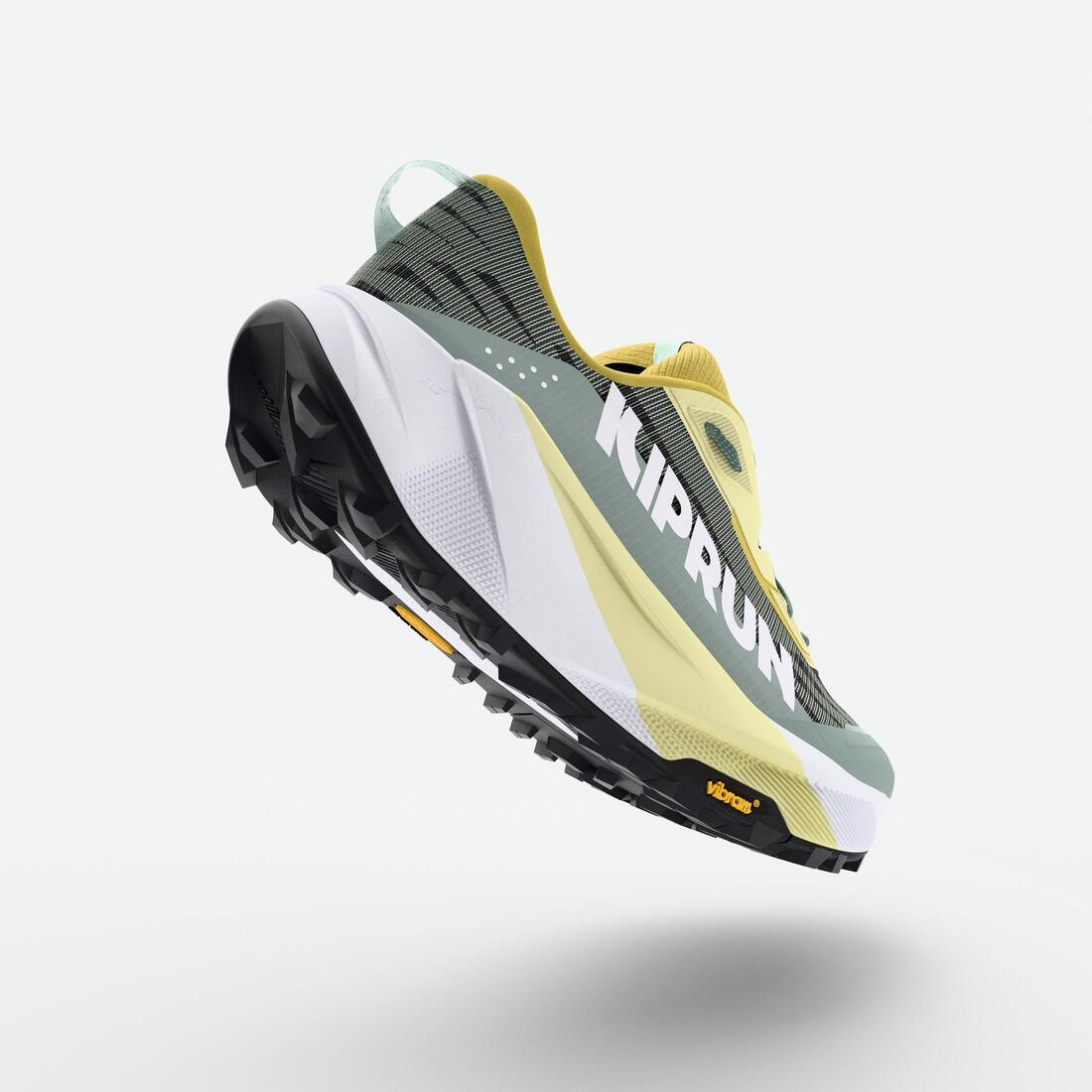 Chaussures de running trail femme, Kiprun kipsummit max gris et