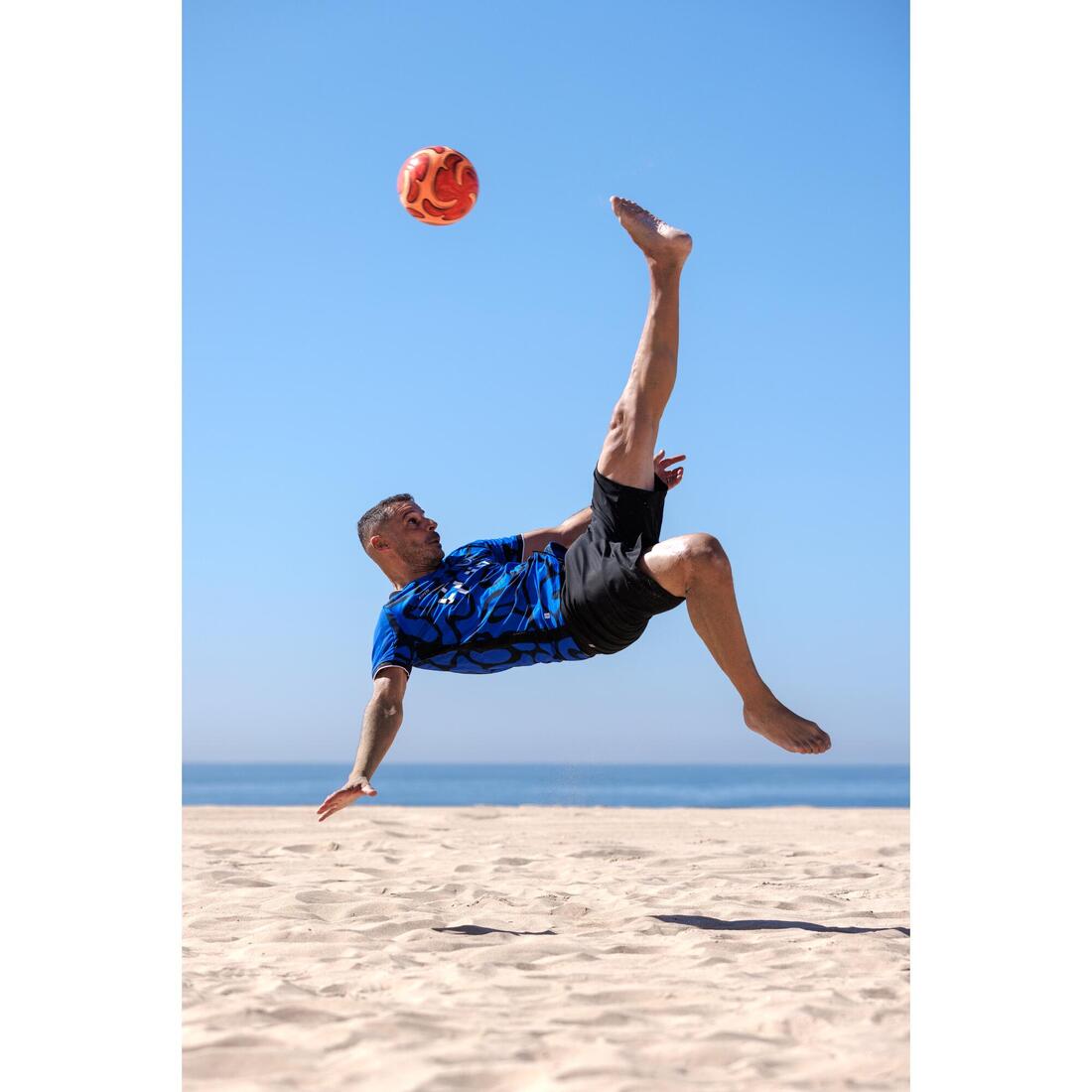 BALLON DE BEACH SOCCER BS Pro HYBRIDE TAILLE 5 ROUGE / ORANGE
