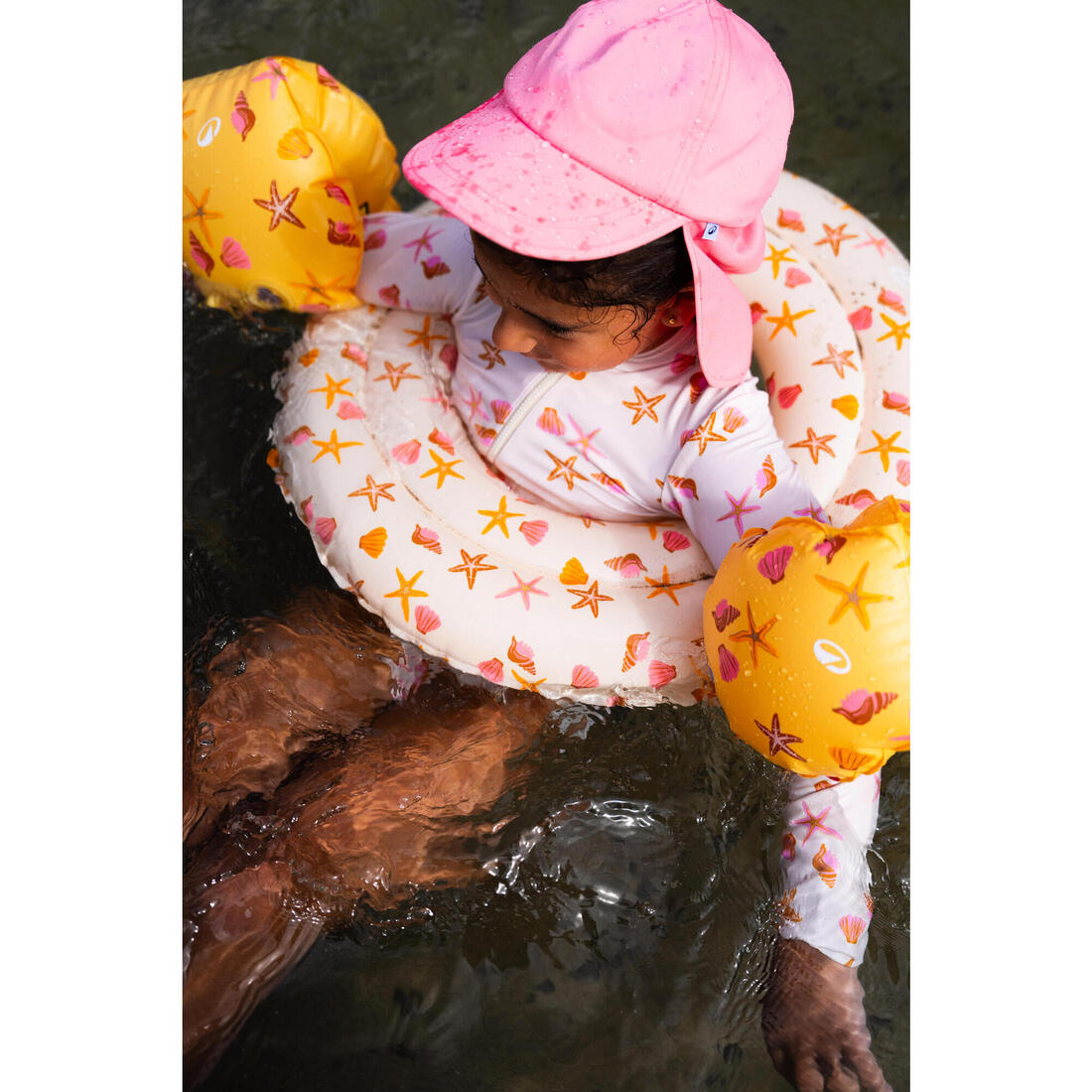 Maillot de bain 1 pièce anti UV manches longues Bébé / Fille - Izia shell