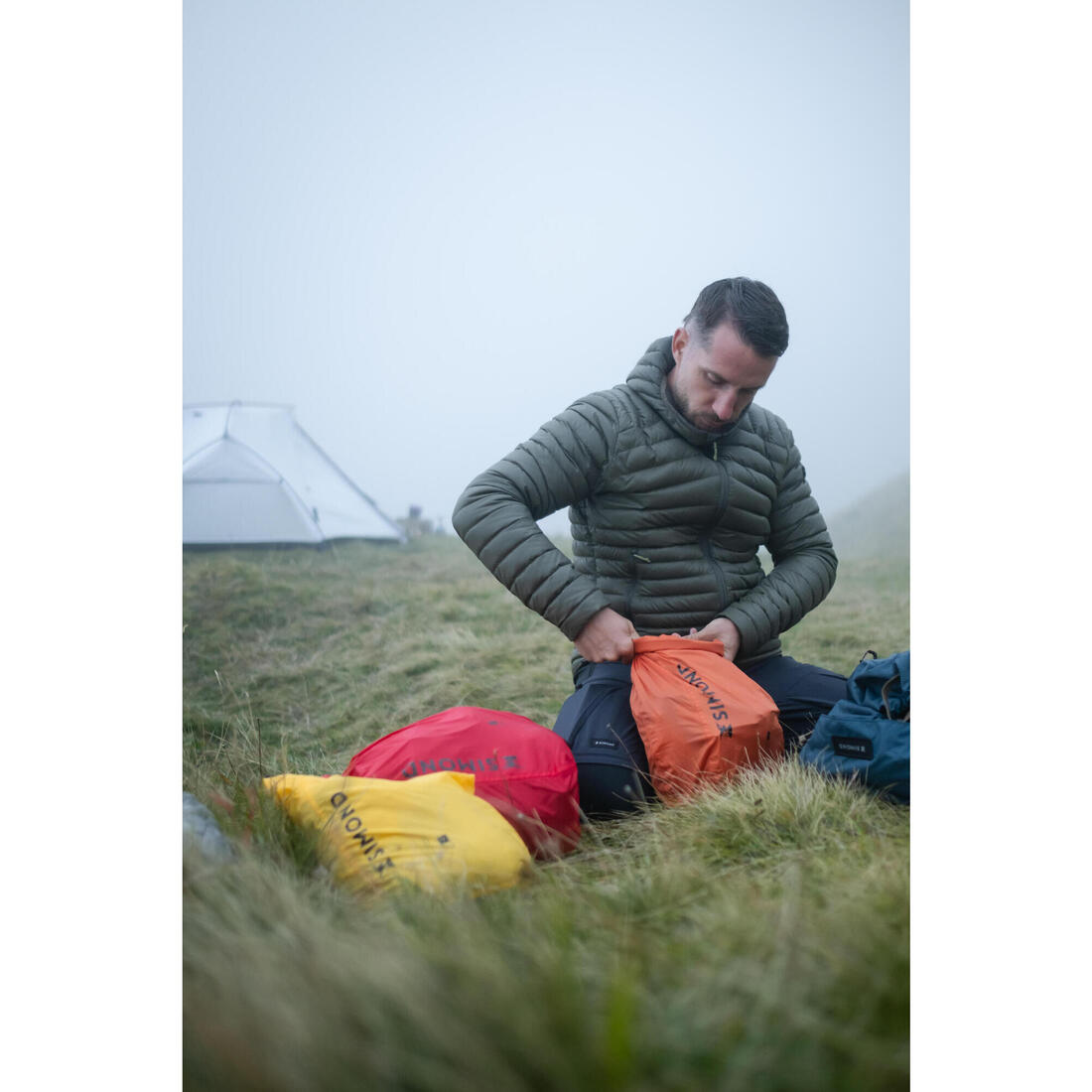 Sac de compression imperméable 22 litres (IPX5), ultra léger , rouge