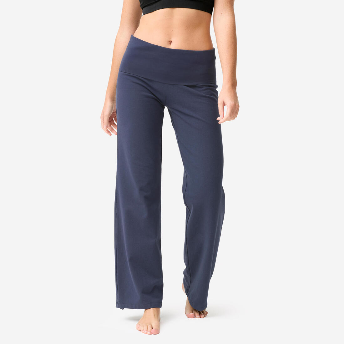 Pantalon de yoga coton  doux taille haute femme