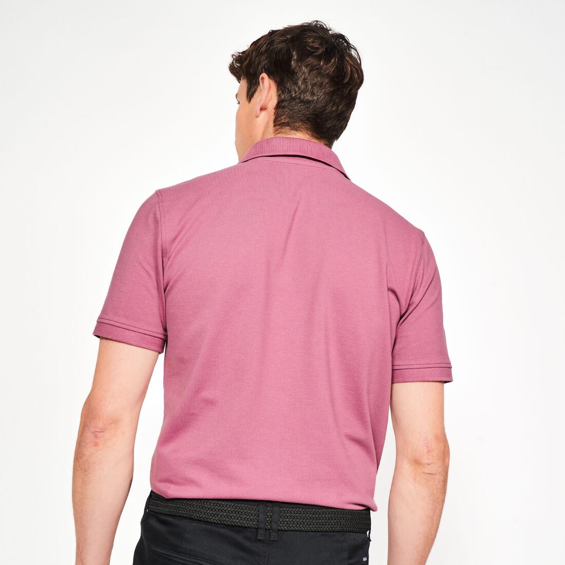 Polo de golf en coton polyester manches courtes homme, MW500