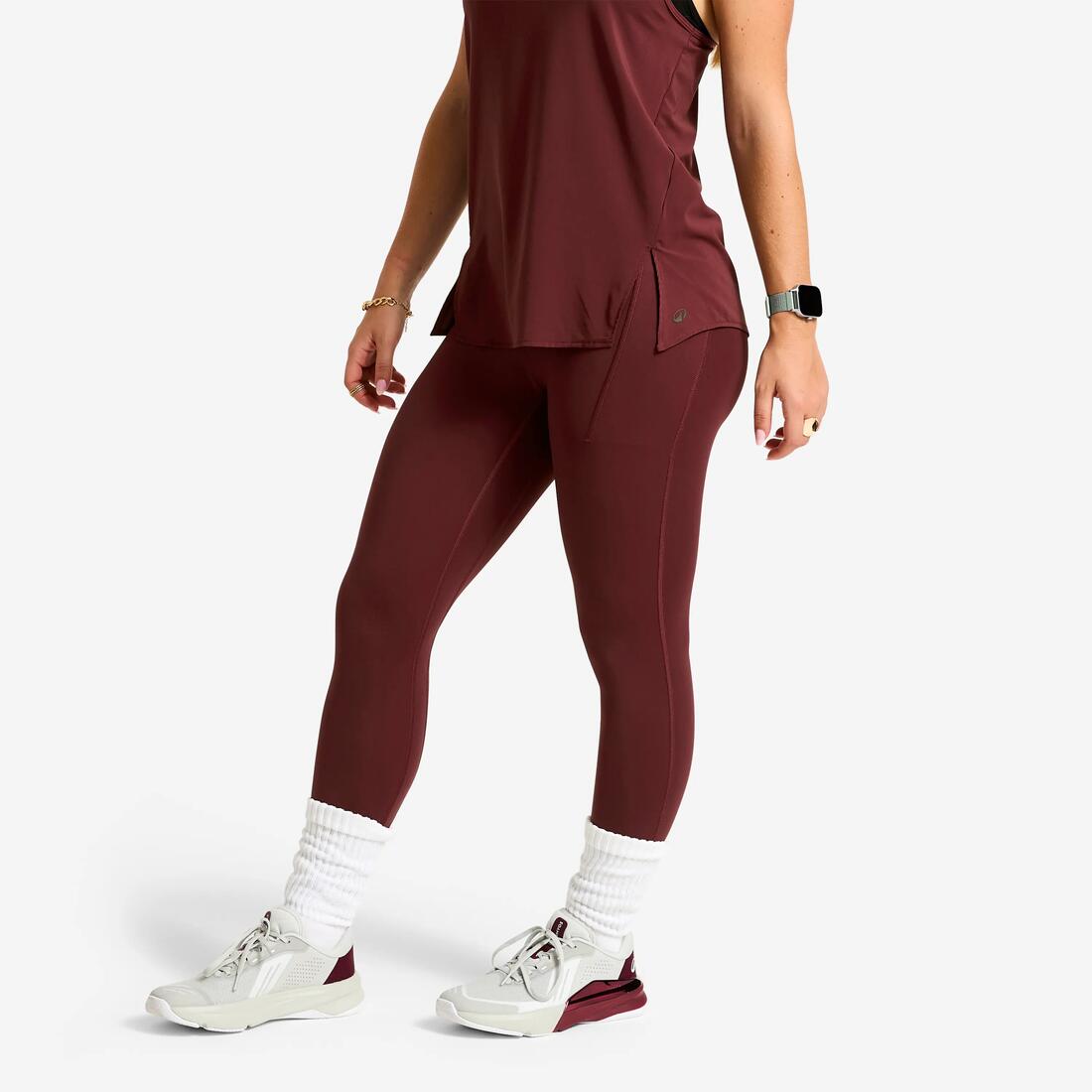 Legging de sport avec ceinture élastiquée femme