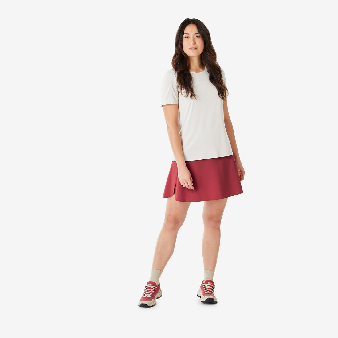 Jupe short de randonnée femme, MH500