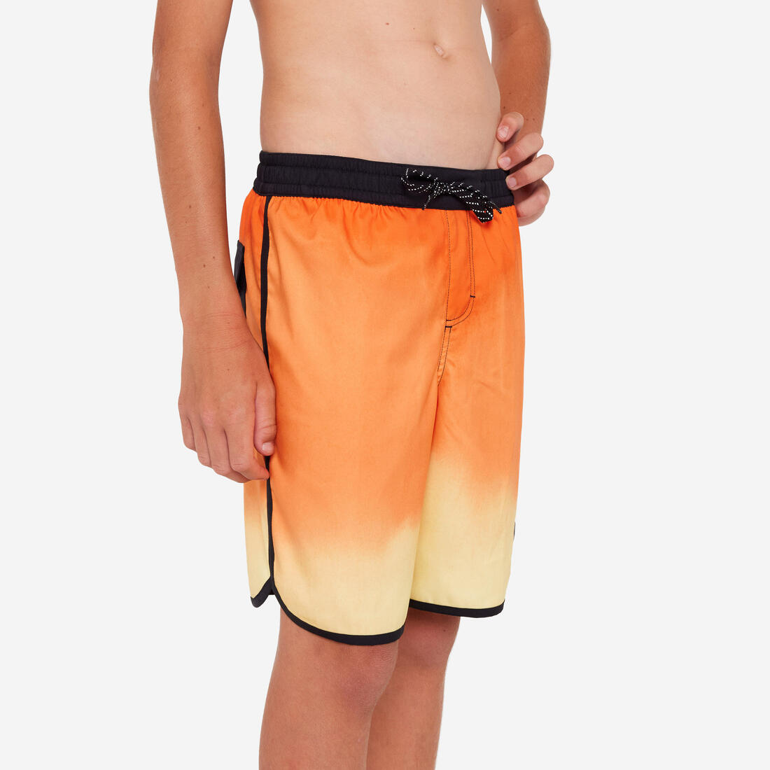 SHORT DE BAIN 500 BLEU CAMO