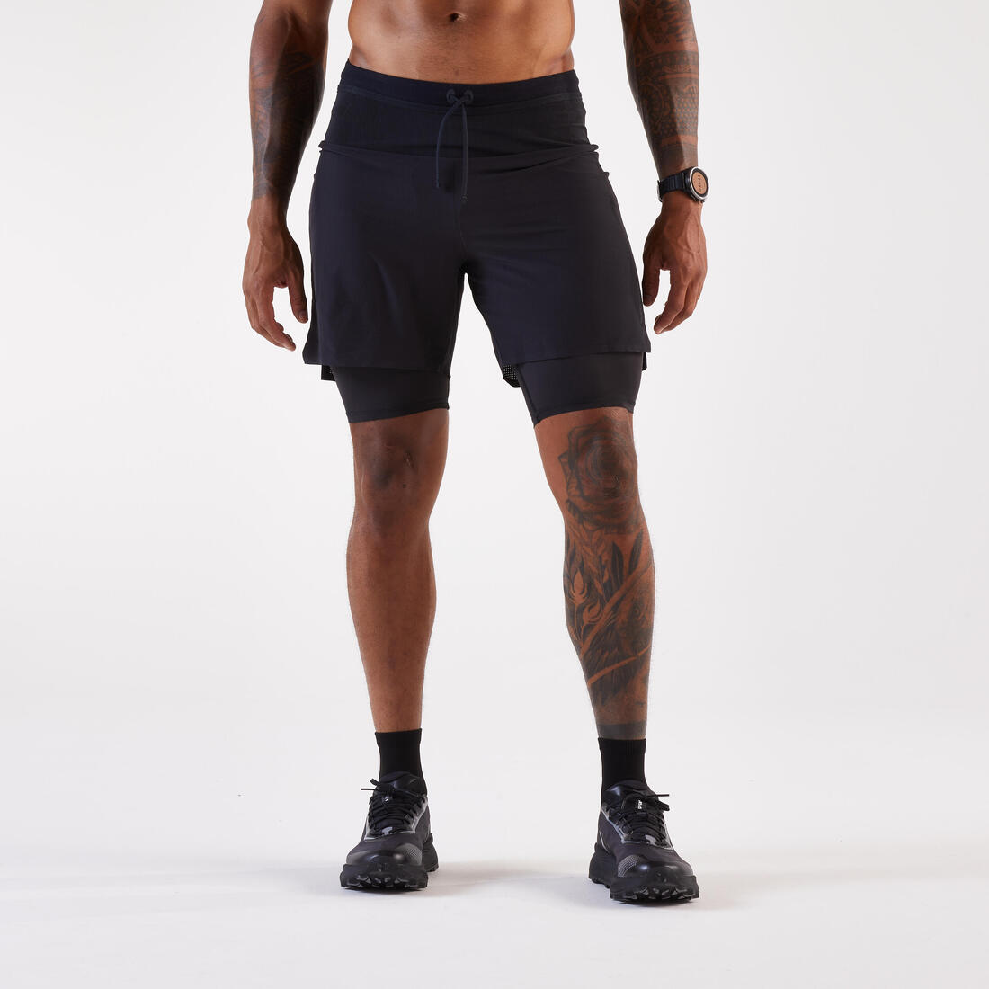 Short 2en1 de running trail longue distance homme - kiprun run ultra 900
