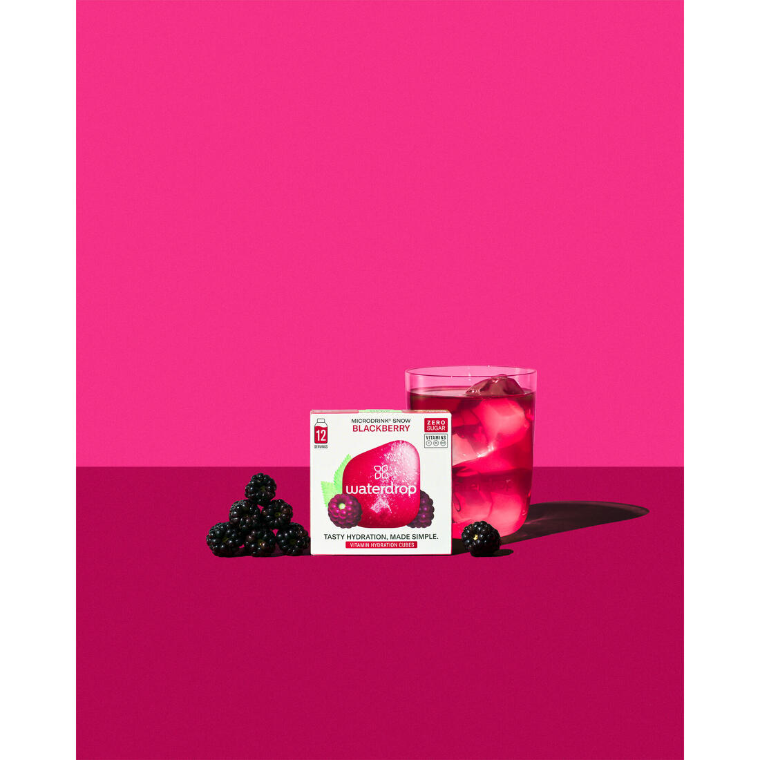 Cubes à diluer extraits naturels mûre, microdrink 12x500ml