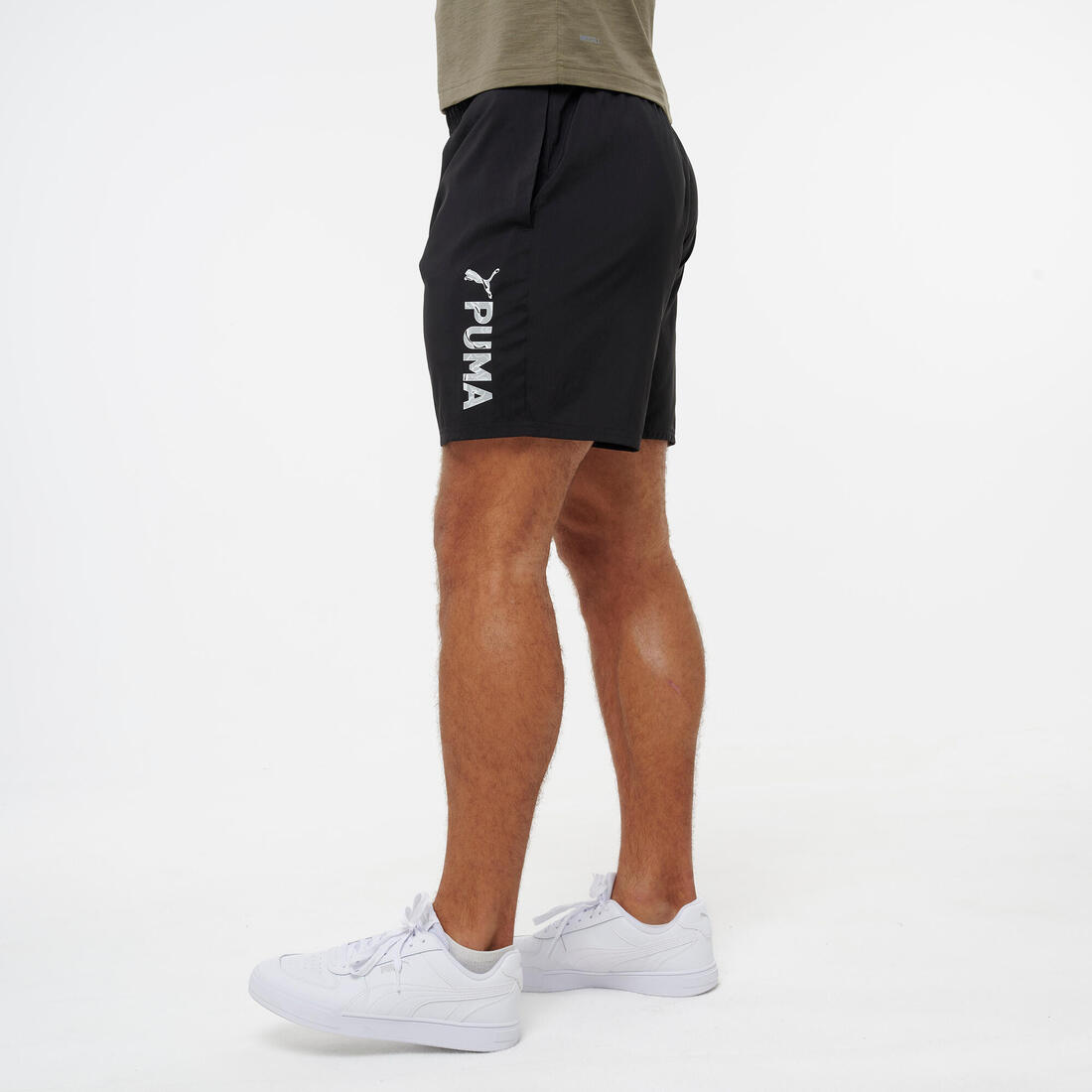 Short fitness homme, noir