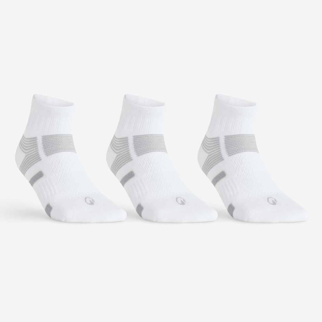 CHAUSSETTES DE SPORT MI-HAUTES ARTENGO RS 560 LOT DE 3 – blanc ultra