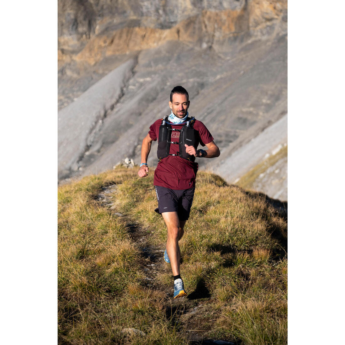 T-shirt de trail running résistant Homme - KIPRUN Run 500 Graph