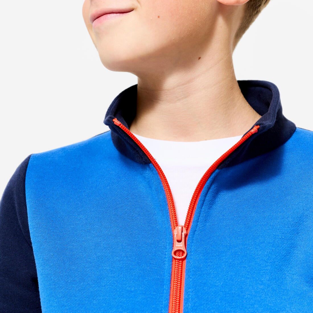 Survêtement chaud enfant - Warmy zip bleu