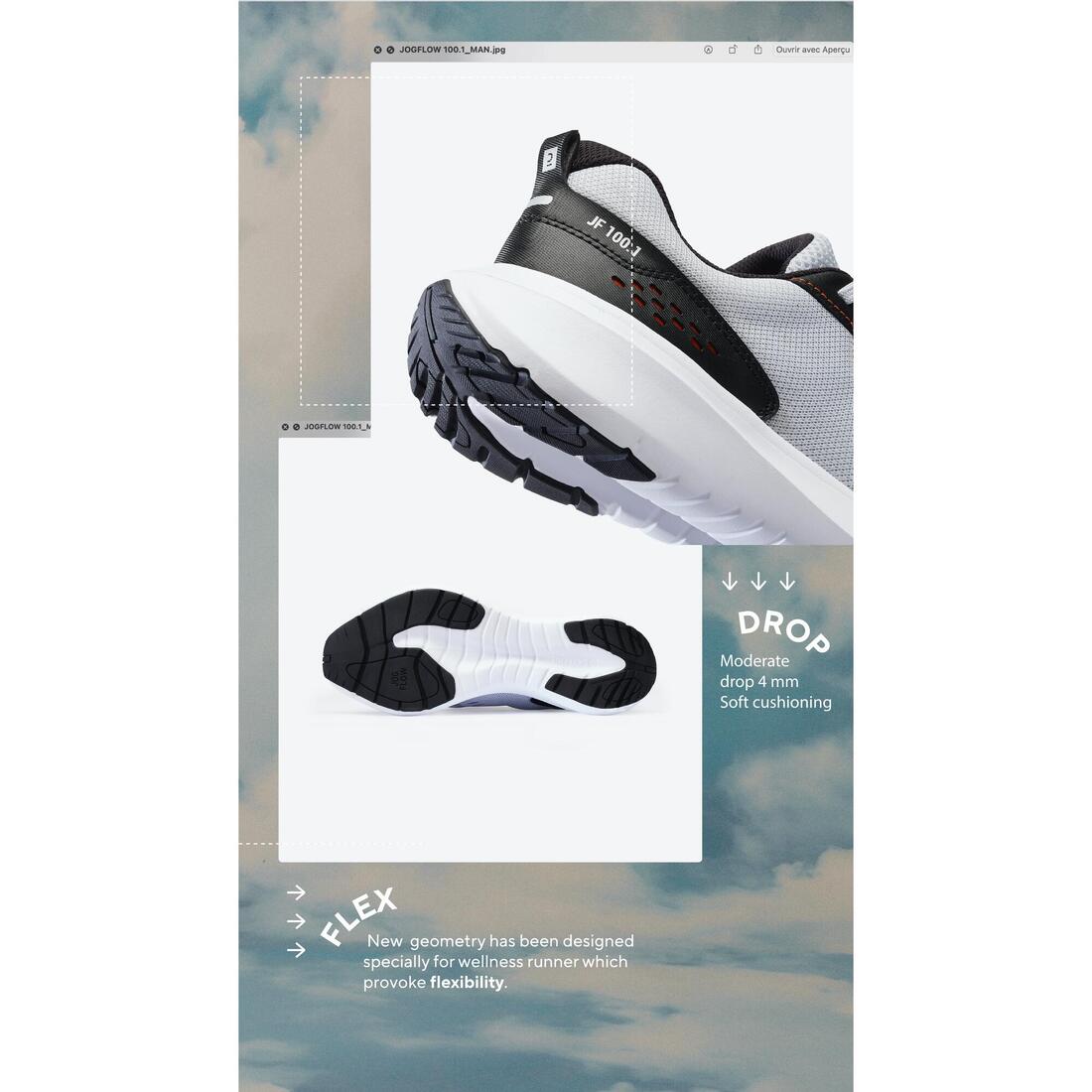 Chaussures de running homme jogflow 100.1