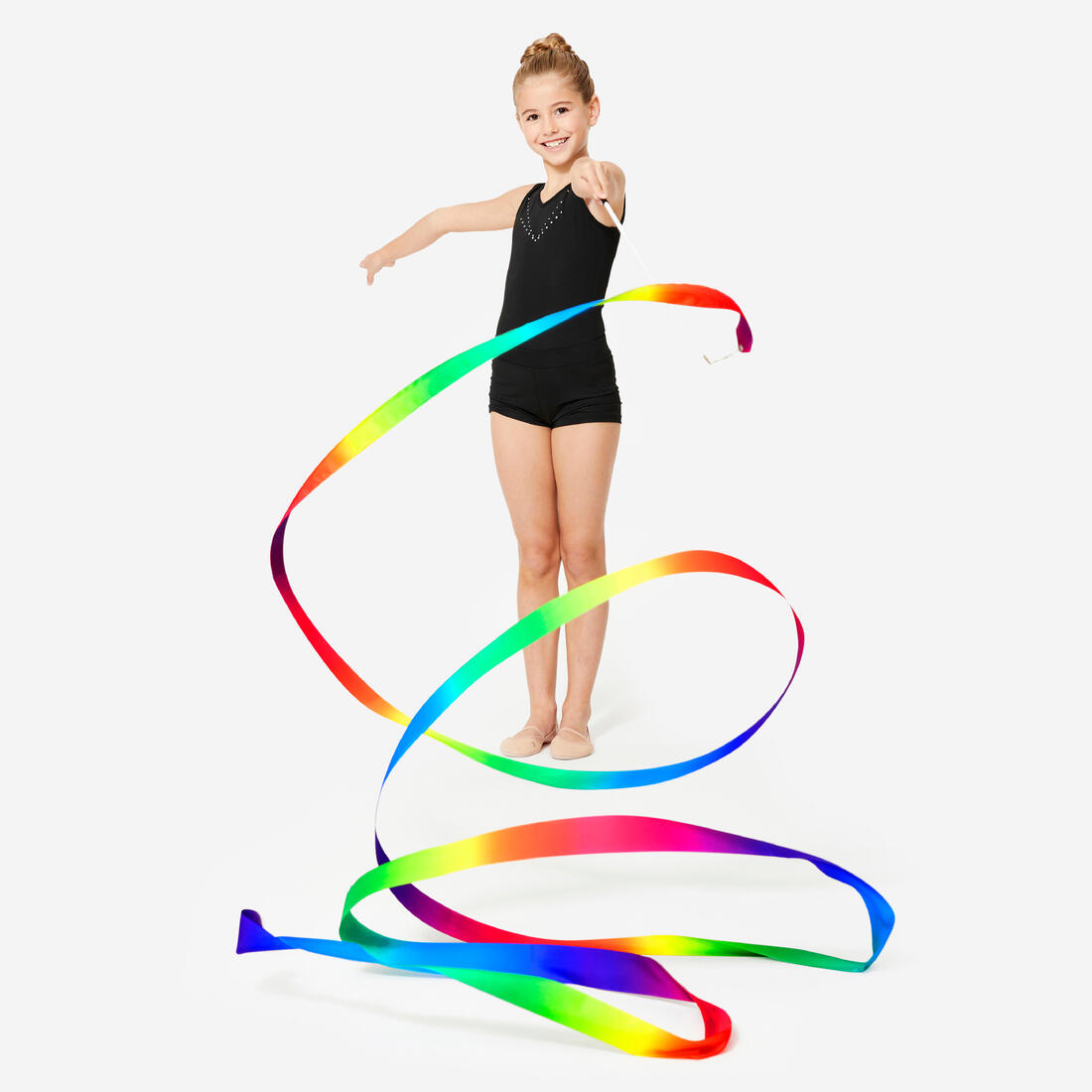 Ruban de Gymnastique Rythmique (GR) de 6 mètres Multicolore