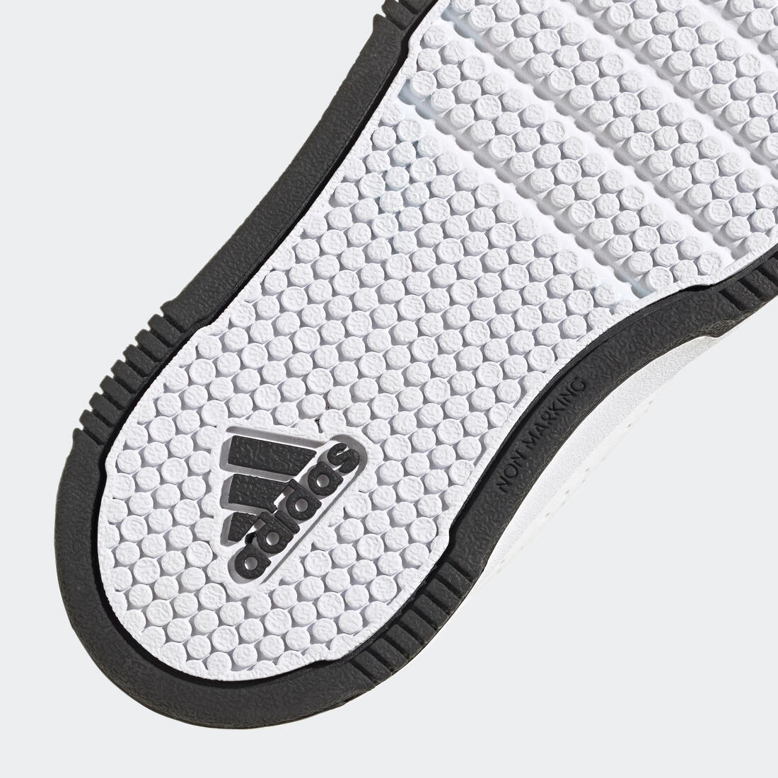 Baskets à scratch bébé - adidas Tensaur blanc/noir
