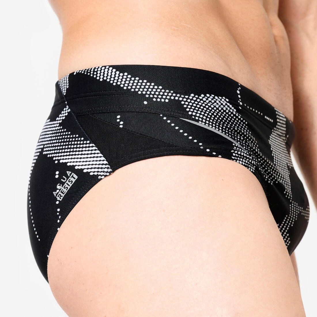 Maillot de bain natation homme slip900 print all ice