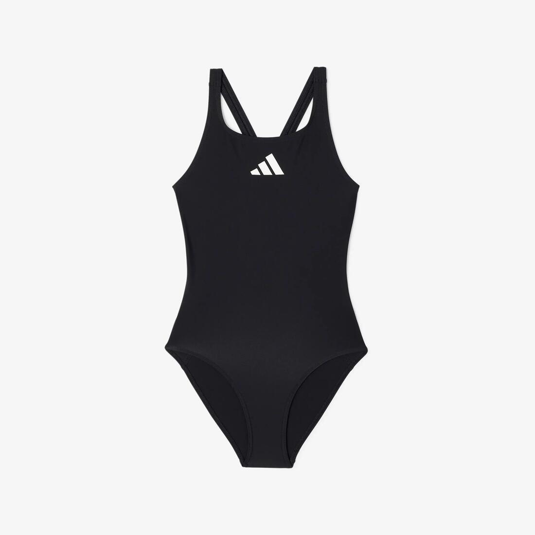 Maillot de bain 1 pièce natation fille, noir