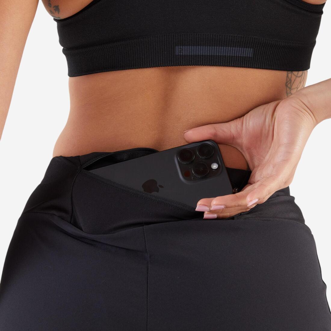 Short running Femme - KIPRUN Run 100 noir