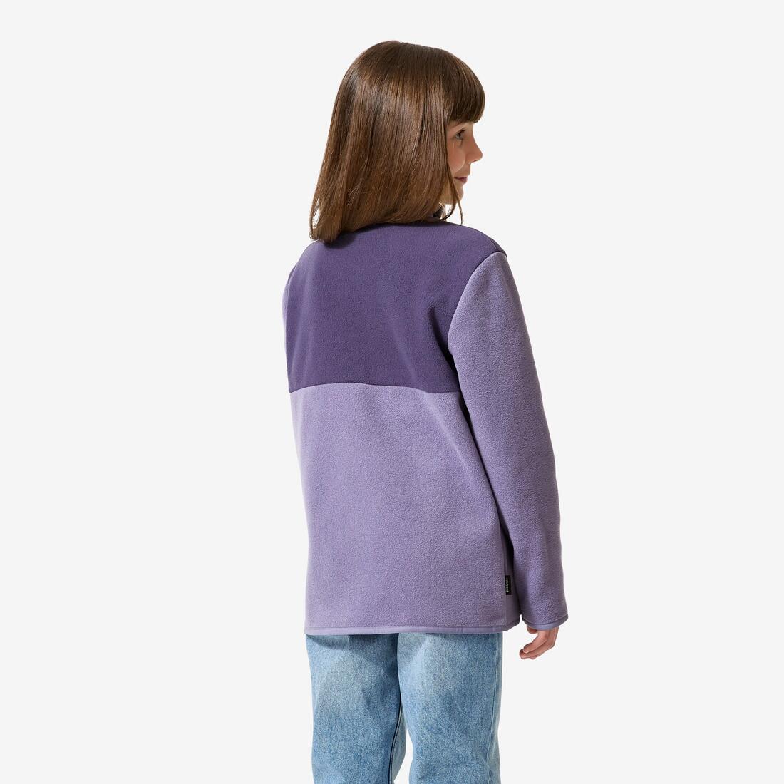 Veste polaire de randonnée enfant 7-15 ans, MH500 bleu et