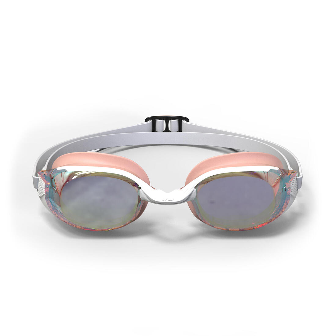 Lunettes de natation Taille Unique - Bfit blanches verres miroirs