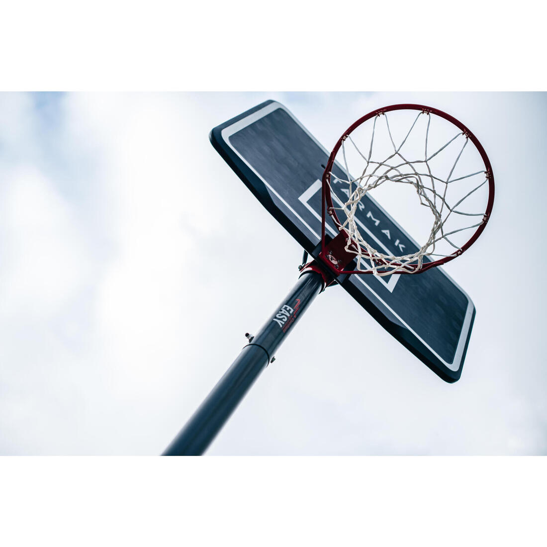 Panier de basket sur pied réglable de 2,20m à 3,05m - B100 Easy Noir