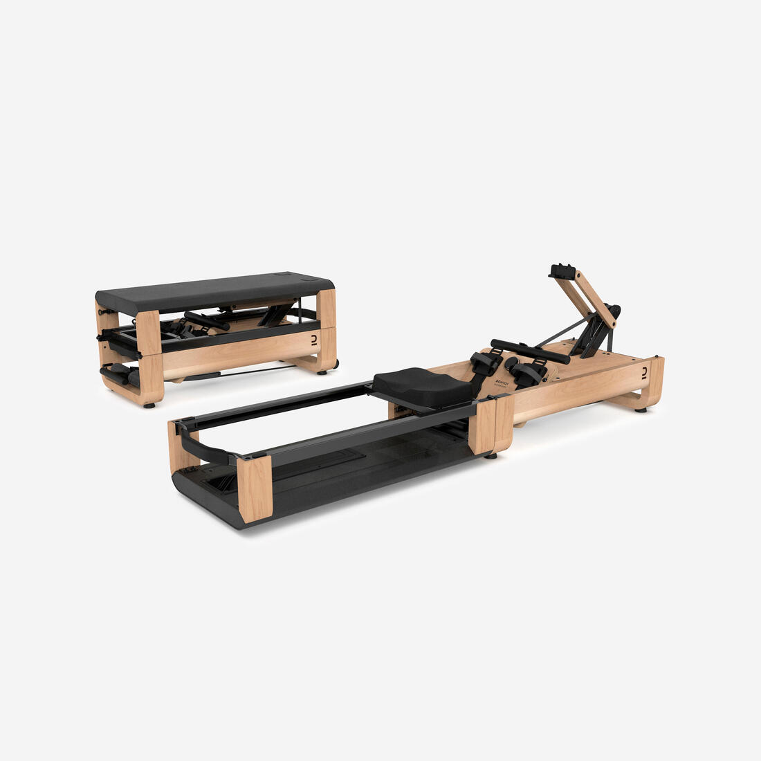 Rameur domyos woodrower 3 en 1, pliant, auto-alimenté, connecté et garanti 5 ans