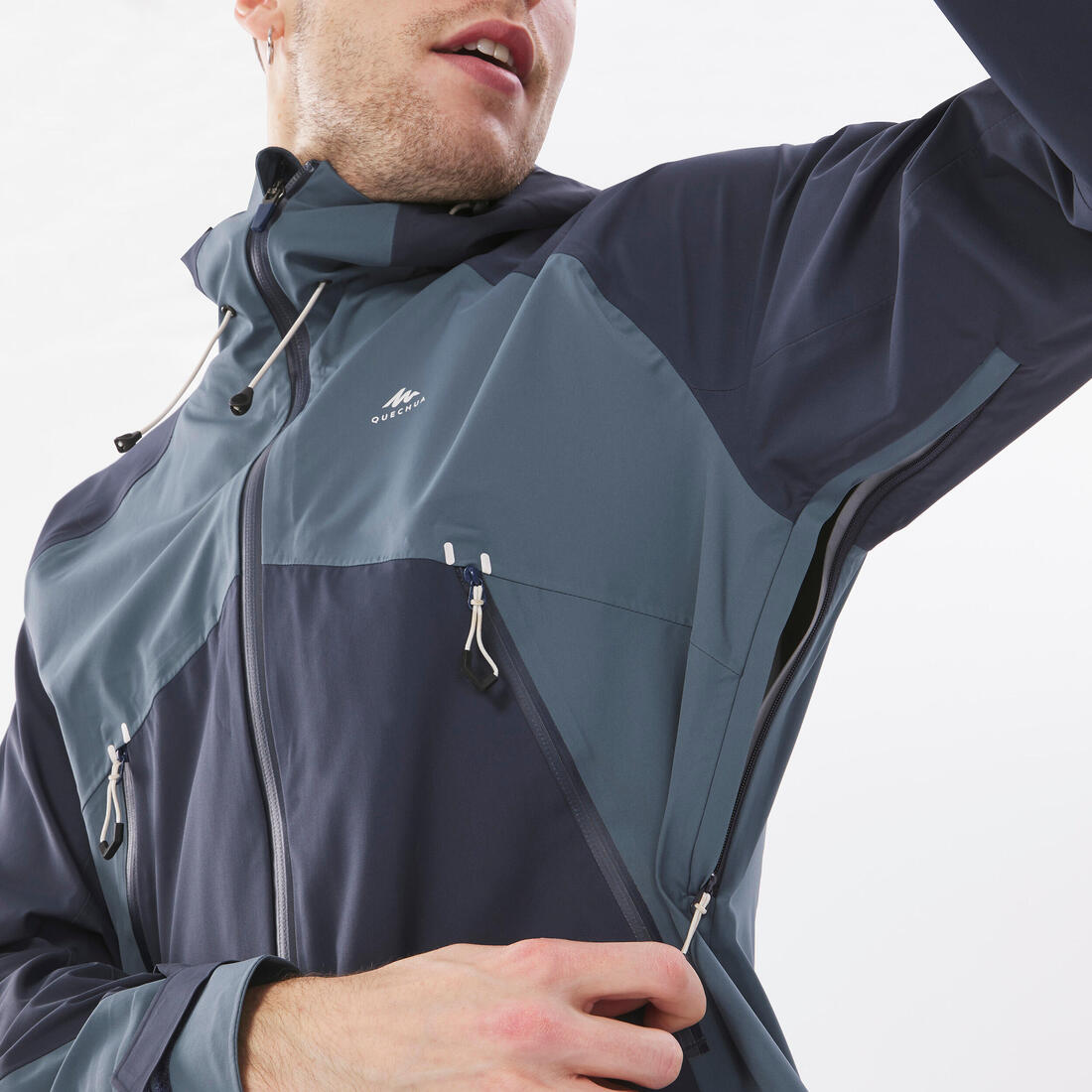 Veste légère imperméable de randonnée - mh500 - homme