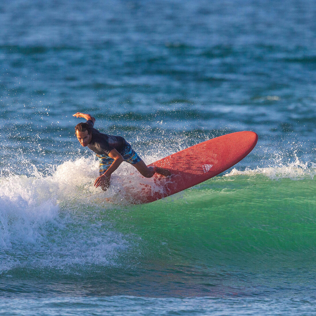 Planche de surf mousse 7' - 500 orange